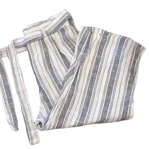 Urbanology Luxury Linen Collection Blend Wide Leg Capri Pants Size  XL - Picture 3 of 7